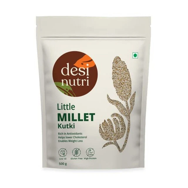Desi Nutri Little Millet Kutki 17,6 once Ricco di fibre, proteine e...