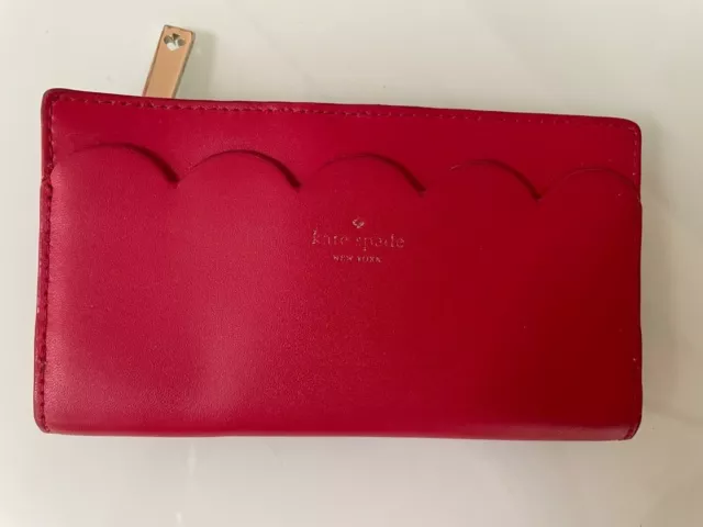 Never used Kate Spade Braylon Magnolia Street RED Wallet