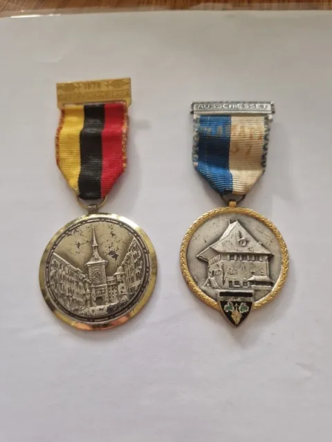 Vintage German/Bavarian Festival Medals 1978 & 1957 Engraved Paul Kramer