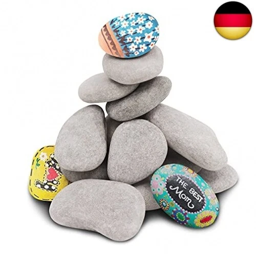 Soyizom Malerei Kieselsteine zum Malen DIY Handwerk, Steine für Kunst und