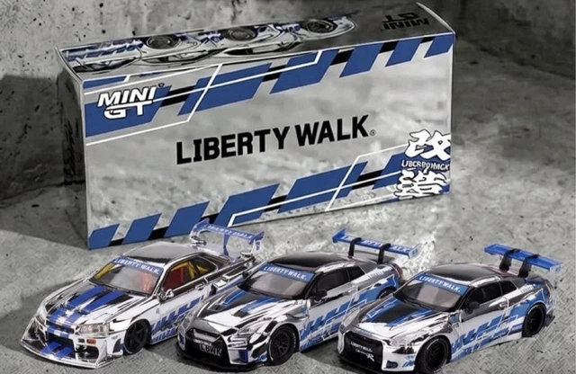 MINI GT LBWK Liberty Walk TAS 2026 Limited Nissan GT-R R35 R34 3 Car ...