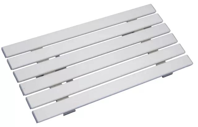 White Medina Reinforced Plastic Shower And Bath Board (Size ) 660x350x140 mm 2