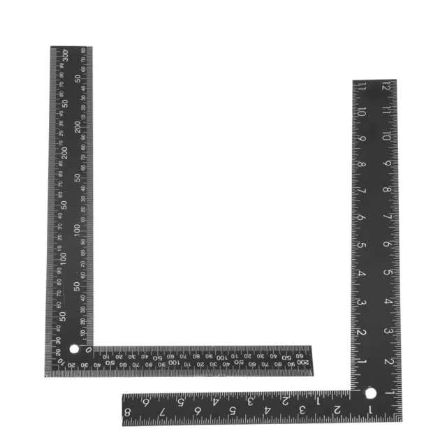 2pcs L Shaped Square Rulers for Woodworking & Engineering