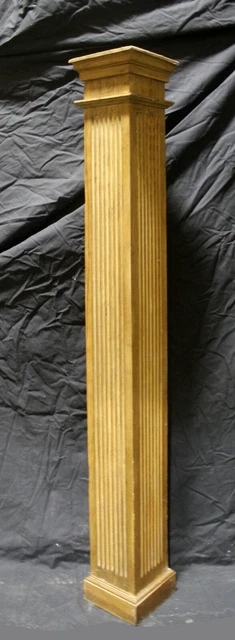 60" Antique Vintage Chestnut Oak Wood Wooden Newel Post Column Baluster Pillar