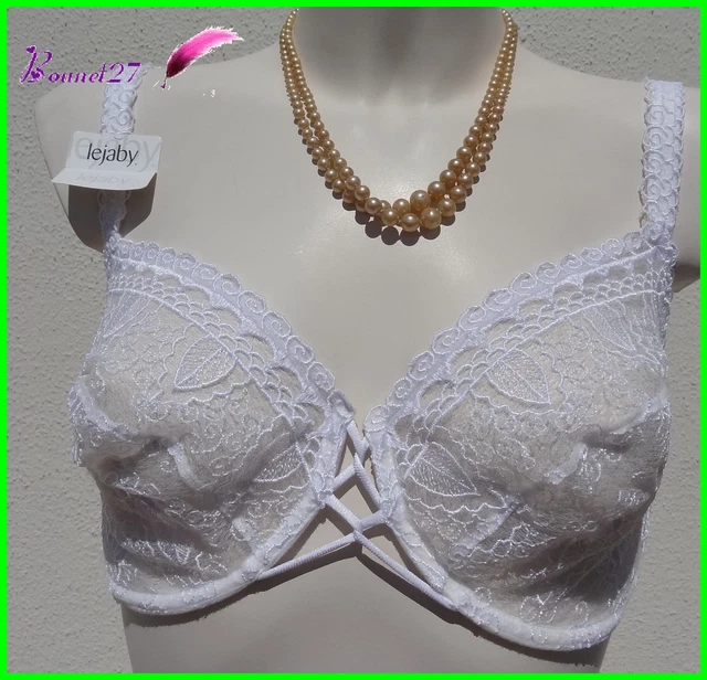 Soutien-gorge Femme Barbara - Taille 100C (tour De Dos 100, Bonnet C) - Ivoire/blanc Dentelle - Neuf Avec étiquettes