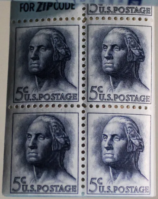 US Stamps # 1213A MNH Booklet 112 5 Lines Lot Of 4 Panes Scott Value $360.00