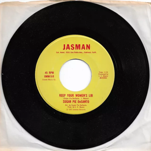 SELTENER BLUES/SOUL 45 Sugar Pie DeSanto Keep Your Damen Lib (Jasman UMM5) (1972)