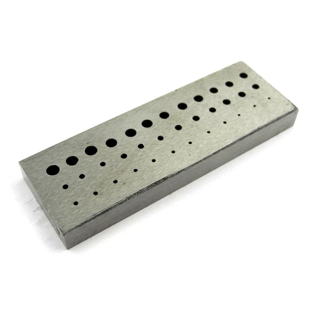 WATCHMAKERS STEEL RIVETING Staking Block 36 Holes - HS55 £6.30 ...