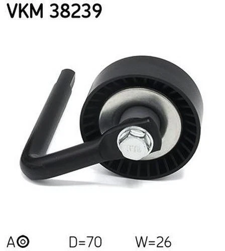 SKF Poulie-tendeur courroie trapézoïdale à nervures Galet tendeur VKM 38239 70mm