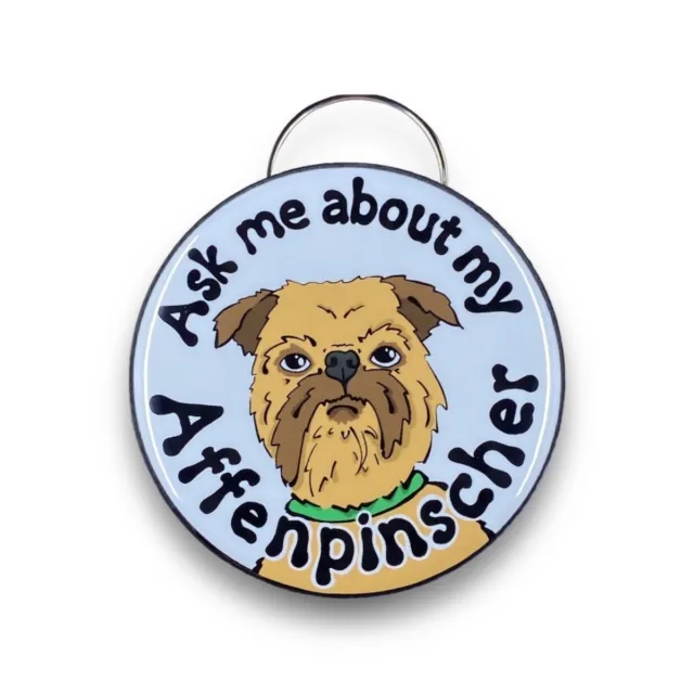 Tan Affenpinscher Bottle Opener Keychain Dog Accessories Pet Portrait Gift