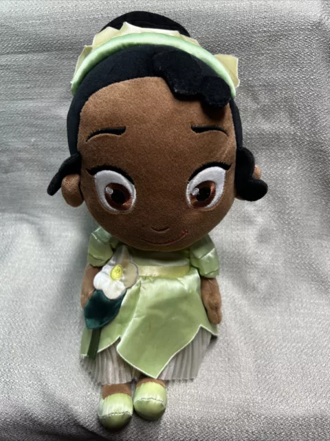 Disney Store Princess & Frog Little Tiana 13" Plush STUFFED ANIMAL DOLL TOY Used