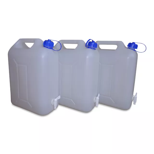 3 Stück 10 L Wasserkanister Trinkwasserkanister Camping Outdoor lebensmittelecht