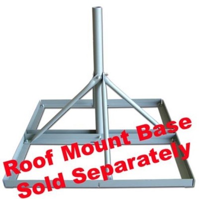 Antenna Mast For Non-Penetrating Roof Mount Base, 30 Inch Length, 2.0 Inch O.D