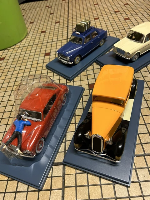 Lot De Voitures Miniatures 1/43 - Thème Tintin - Occasion - Collection