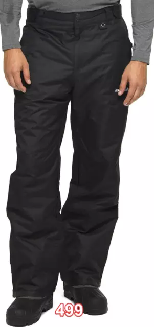 SkiGear mens Essential Snow Pants Black Large (36-38W)/32L