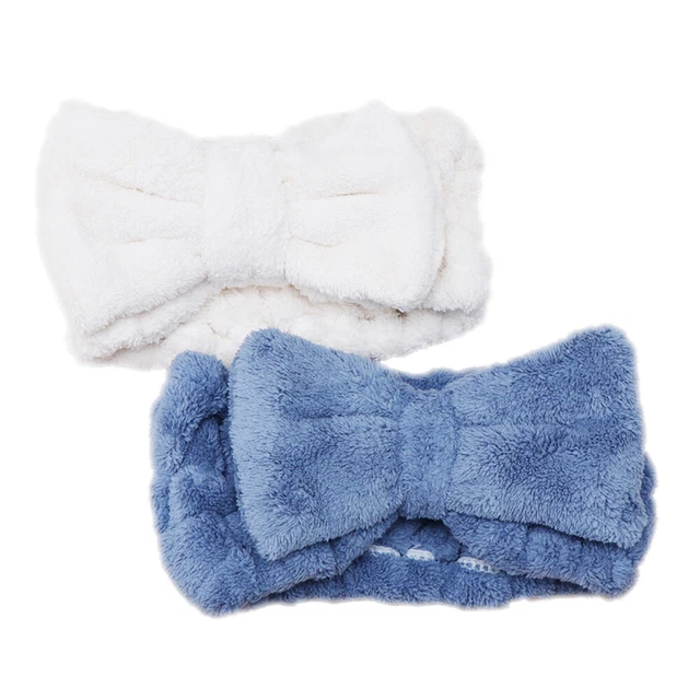 2 Pcs Fleeceschleifen-Stirnbänder Für Frauen Yoga Fräulein Damen