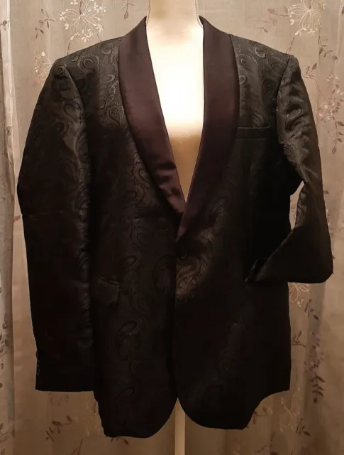Mens Floral Tuxedo Jacket Paisley Shawl Lapel Suit Blazer Jacket COOFANDY XL