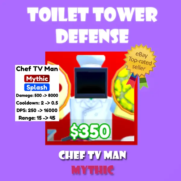 Roblox Toilet Tower Defense - Upgraded Titan Cameraman Mythic AOE - 100%  Clean