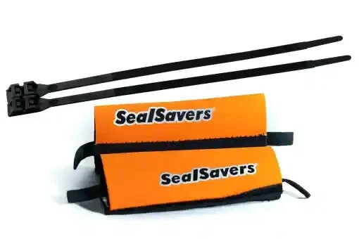 SEALSAVERS Forkseal Protezione Zip-On Motocross Enduro 44MM-50MM Corto Arancione