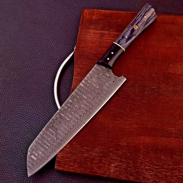 Professional Damascus Steel Chef Knife Forged Japanese Bunka Kitchen Knife Gift