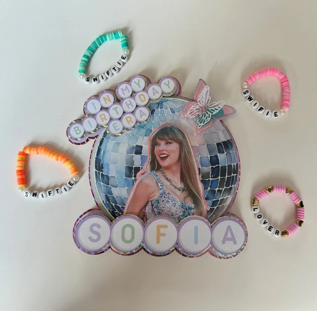 Taylor Swift Cake Topper, Personalized Red Cake Topper, In My Birthday Era, Eras Tour Cake Topper, Red Era Cake Topper - Foto 6