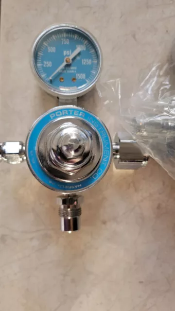 Porter Instrument Co Flow Meter  nitrous oxide N2O - 7500-2  1500 PSI   NOS
