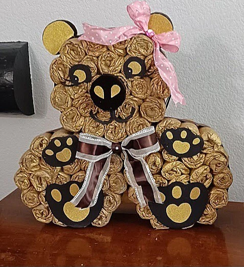 Teddy Bear Diaper Cake
