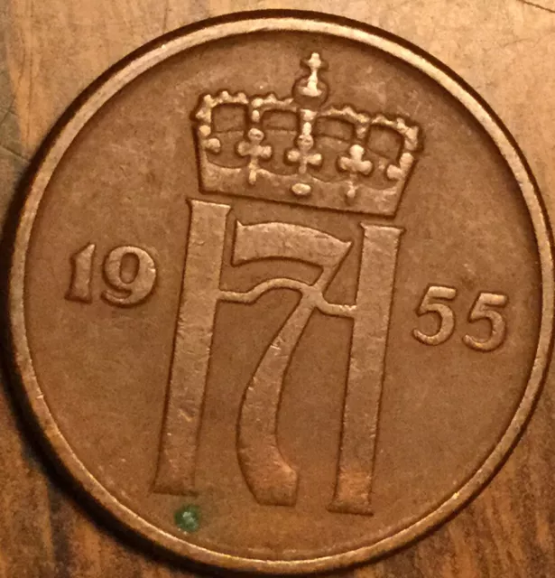 1955 Norway 2 Ore Coin