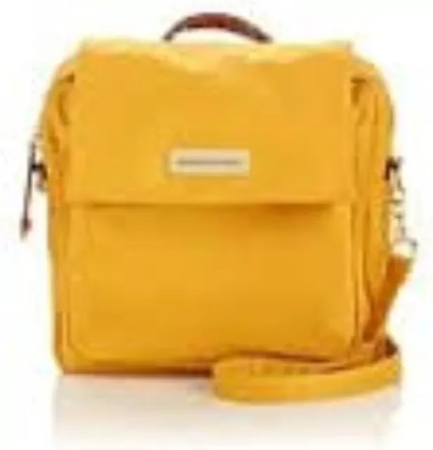 Samantha Brown Luggage Lightweight  Microfiber Crossbody Travel Bag  - Yellow