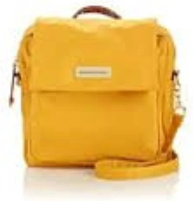 Samantha Brown Luggage Lightweight  Microfiber Crossbody Travel Bag  - Yellow