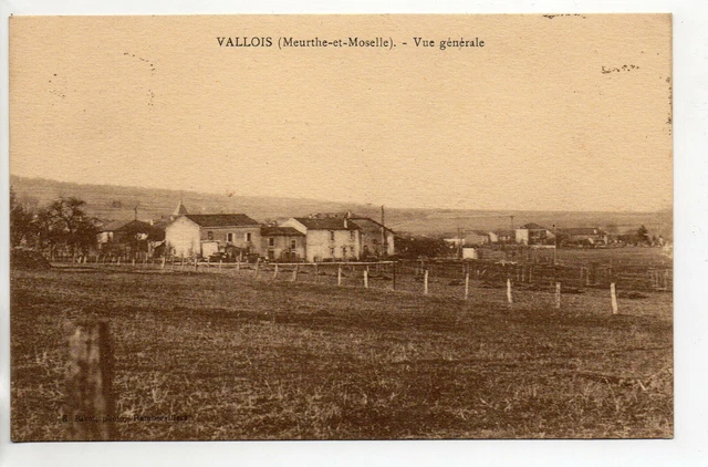 VALLOIS - Meurthe et Moselle - CPA 54 - belle vue generale