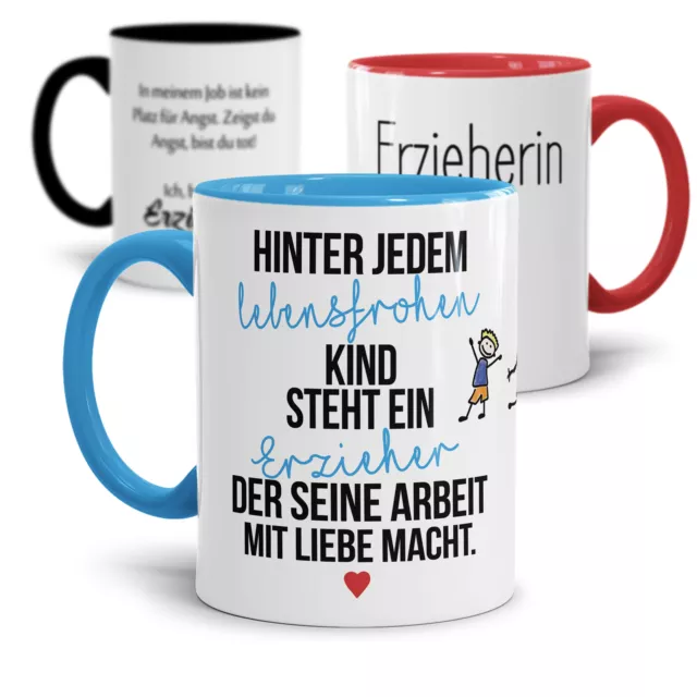 Tasse mit Spruch für Erzieher - Lustig | Kita | Geschenk | Kindergarten | Danke