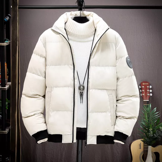 Mens Padded Bubble Coats Puffer Comfy Jackets Winter Warm Quilted Zip Up Outwear