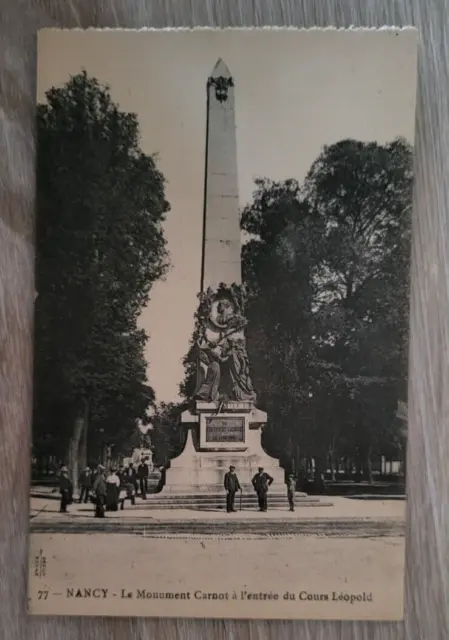 CPA Nancy Monument Carnot, dos vert