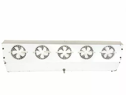 Thin Profile Reach-In Freezer Evaporator 5 Fans Blower 5,300 BTU, 520 CFM, 220V