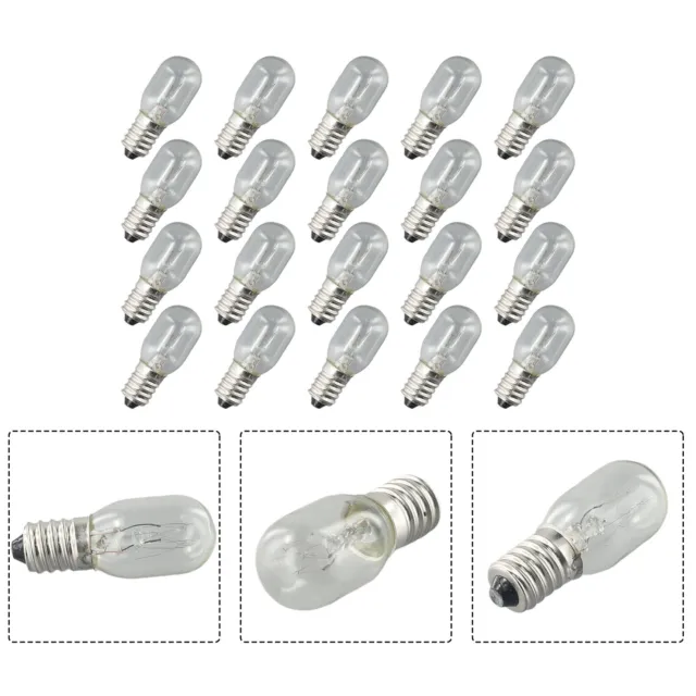 20 PCS / Set Sel Ampoule Lampe 15w E14 Vis En Pygmy Ampoules Frigo