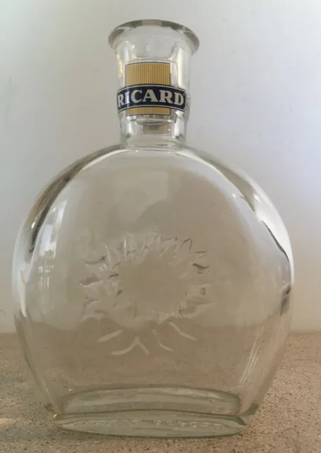 Carafe Ricard Soleil 1/2 litre logo sur le col french water jug