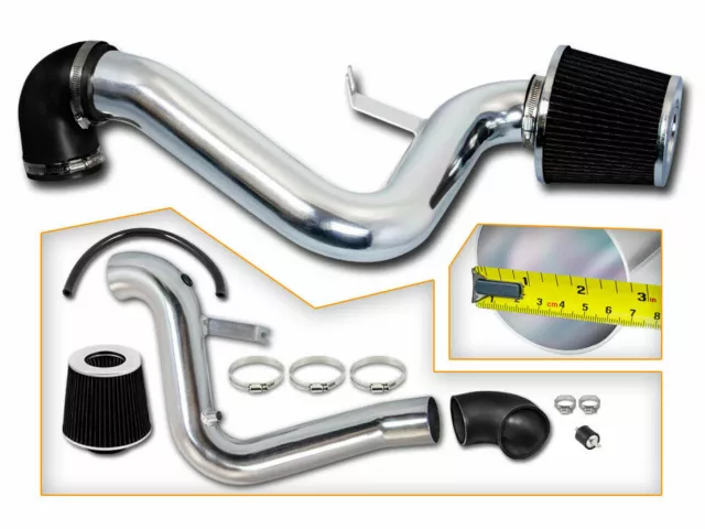 BCP BLACK 96-98 Pontiac Grand AM 2.4L L4 Cold Air Intake Induction Kit + Filter