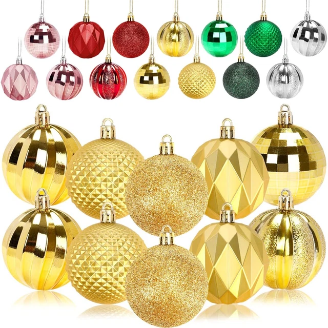 12 Stück Weihnachtskugel Ø6cm Weihnachten Christbaumkugel Bruchfest Baumschmuck