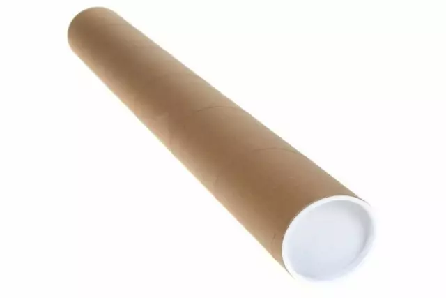 640mm Wide Single Or Bulk Postal Tubes Packing Tubes With  End Caps Cardboard