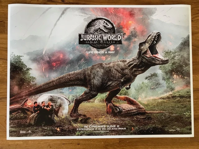 Jurassic World Fallen Kingdom Poster FOR SALE! - PicClick UK