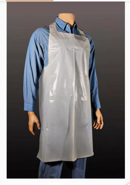 100 New Cellucap Med Weight Poly Aprons PA-R46 28"x46"