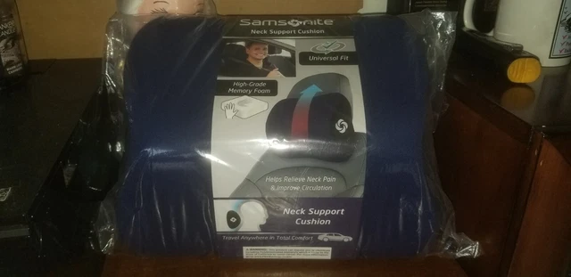 Samsonite Neck Support Cushion Pillow High-Grade Memory Foam blue FREE SHIPPING