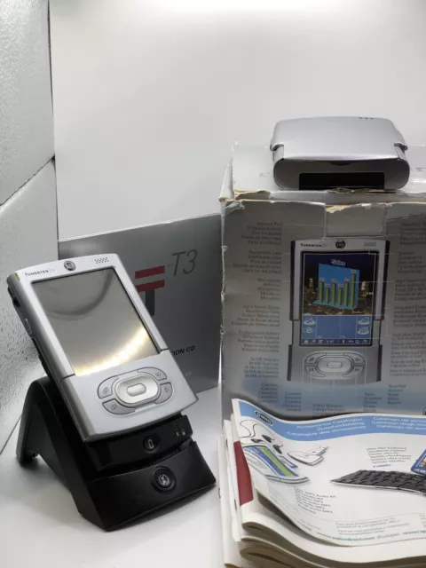 Rare Palm Tungsten T3 Handheld PDA In Box + All The Accessories ++ Mint