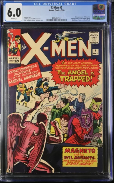 X-Men #5 - Marvel Comics 1964 CGC 6.0 3rd appearance of Magneto. 2nd appearance