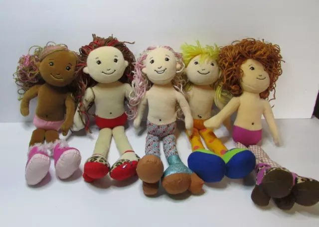 lot Groovy Girls plush dolls Manhattan Toy Lourdes O'Ryan Leticia Ruby Mae