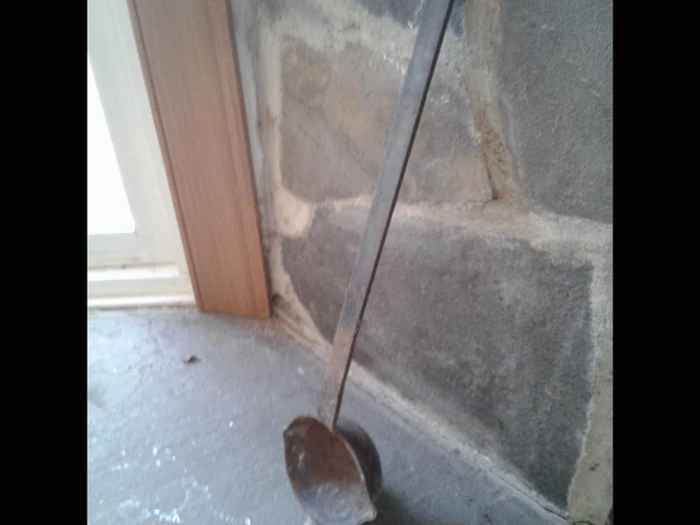 Antique Hand Forged Ladle Wrought Iron 