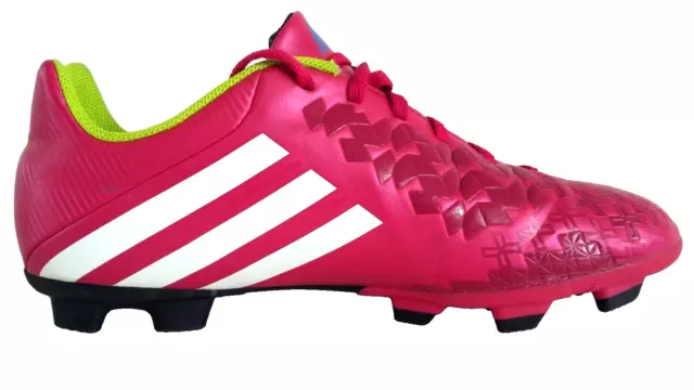 Adidas Soccer Football 3x Pink, green white Stripes TRX FG Boots Men's US 10