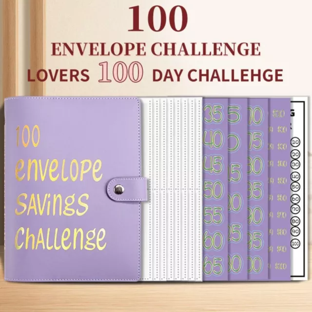 100 ENVELOPES MONEY Saving Challenge Binder Budget Planner Book Save $23.75  - PicClick AU