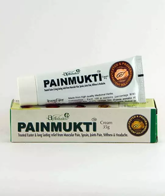 Ayushakti Painmukti Crème Ayurvédique, Utile pour les Douleurs Musculaires...